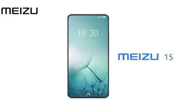 Render conceptual del supuesto frente del Meizu 15.