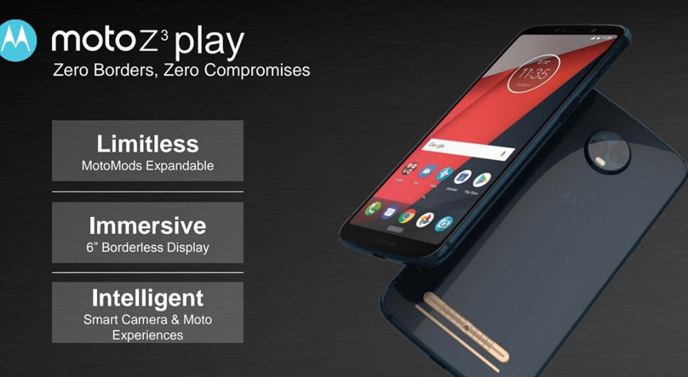 Supuesto render publicitario oficial del Moto Z3 Play filtrado por Droid Life.