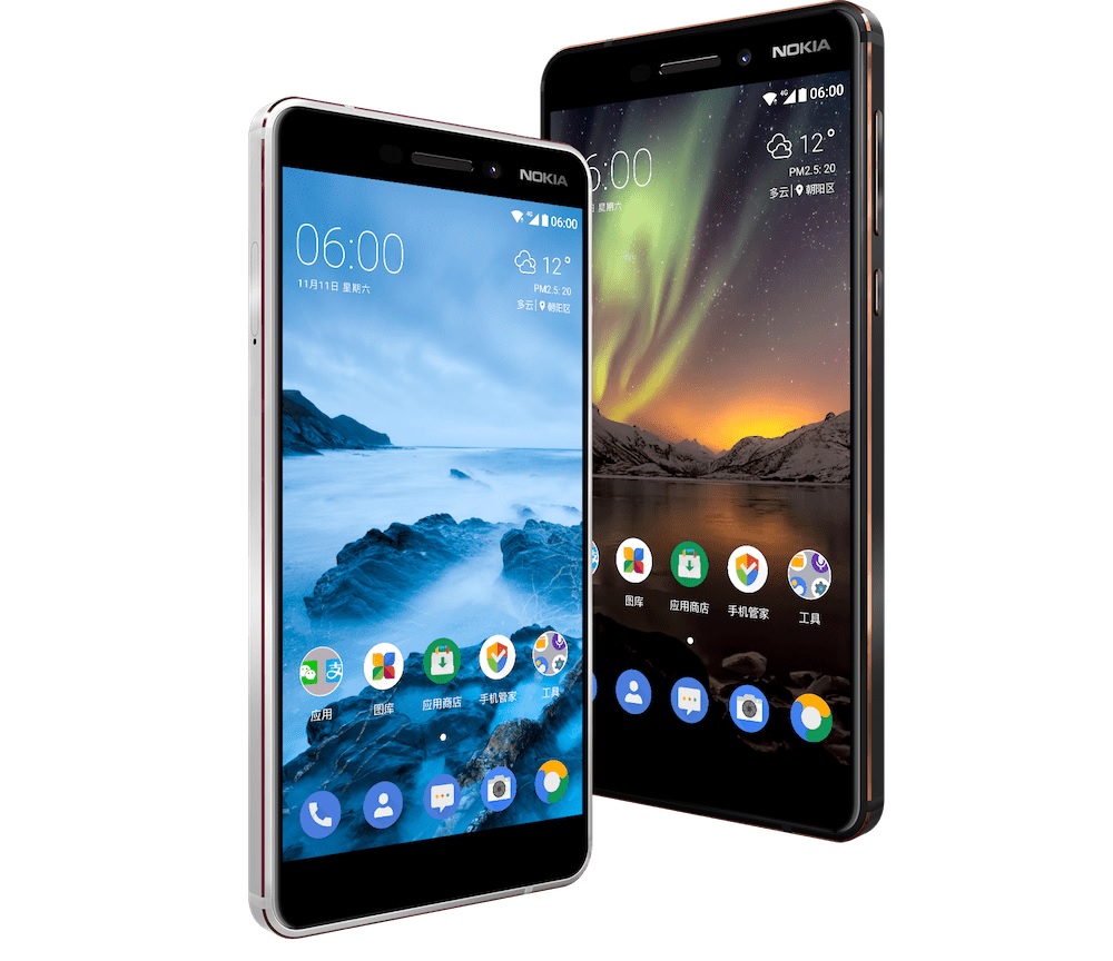 Nokia 6 (2018) se anuncia oficialmente para China con un sensor de huellas dactilares ubicado en su dorso