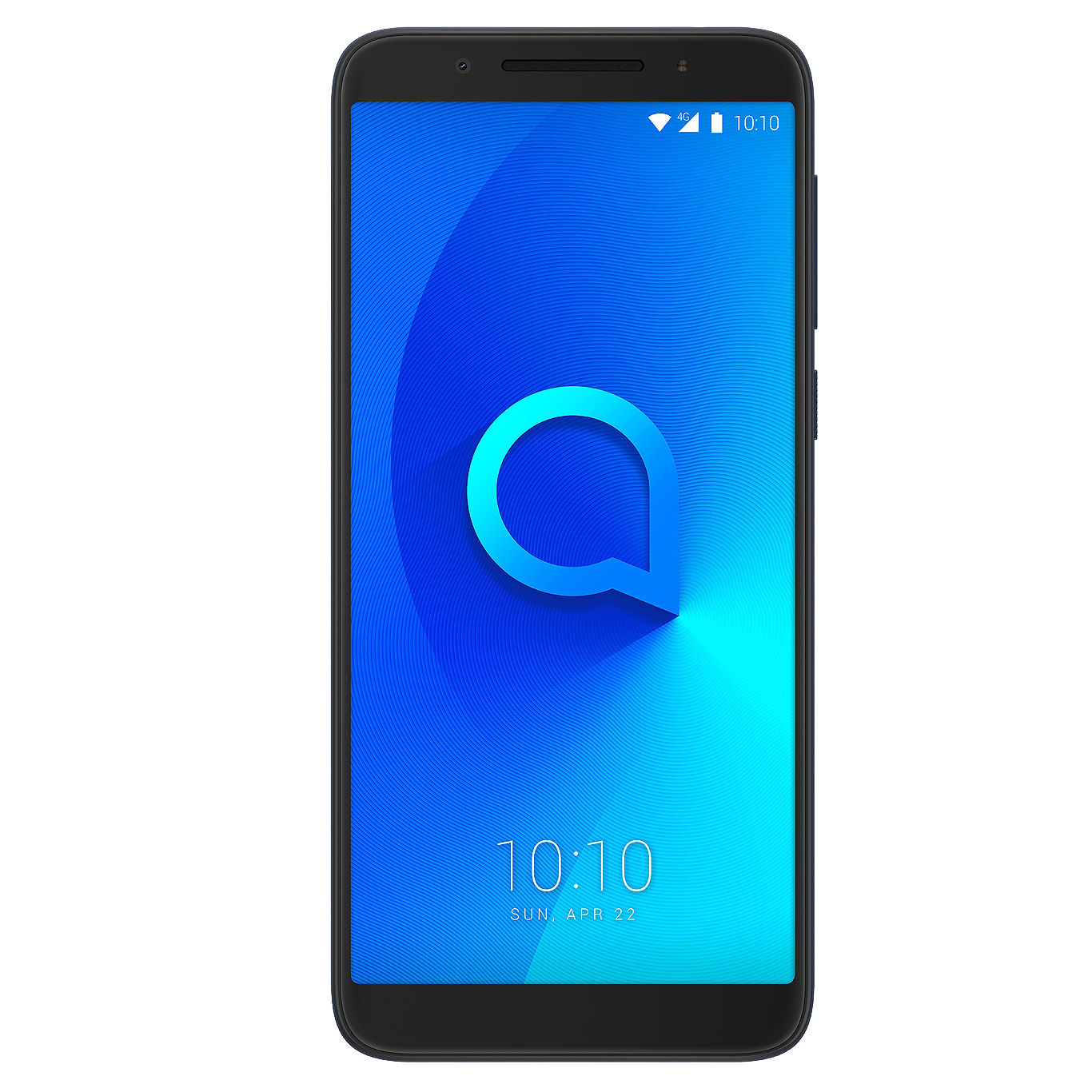 Render oficial del frente del Alcatel 3 en su variante de color negro.