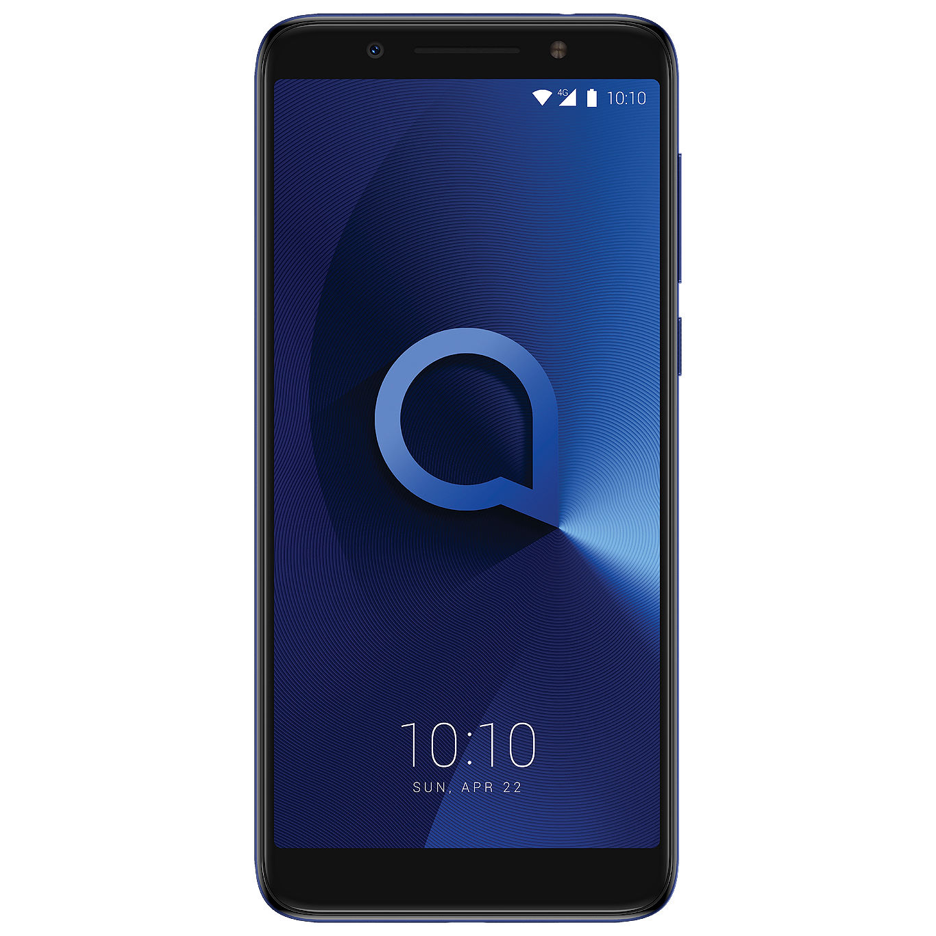 Render oficial del frente del Alcatel 3X en su variante de color negro.