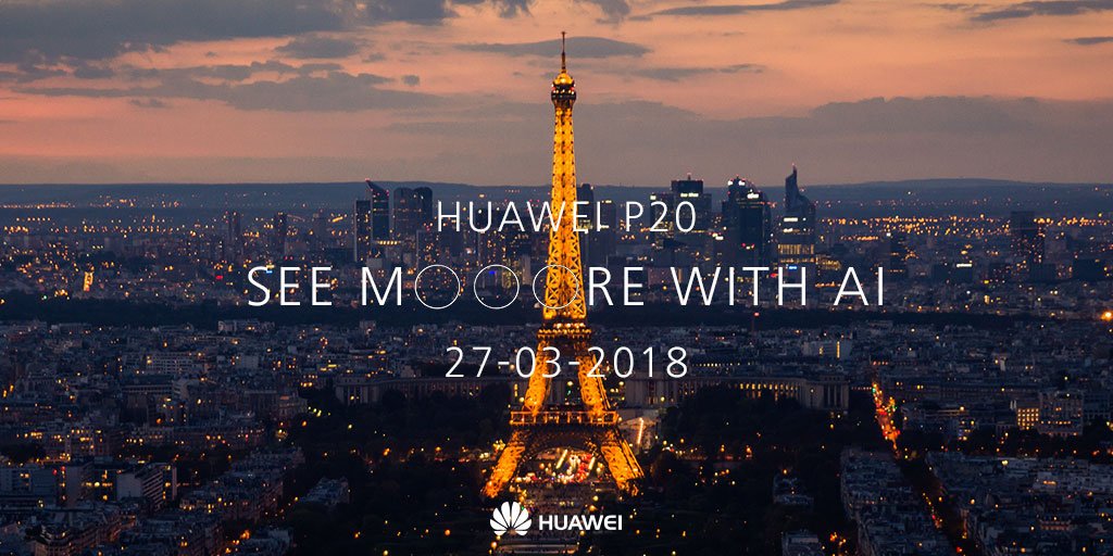 El Huawei P20 será presentado el 27 de marzo en París