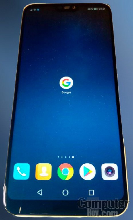 Fotografía filtrada del supuesto frente del Huawei P11/P20 Lite.