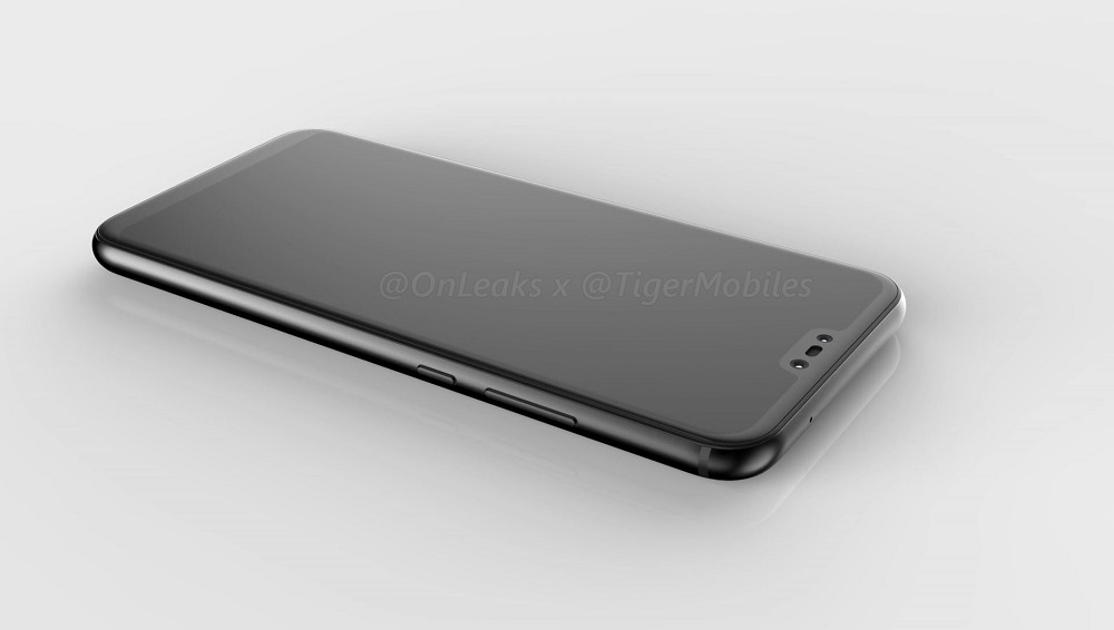 Captura del video CAD del Huawei P11/P20 Lite mostrando el recoveco frontal para la cámara dual.