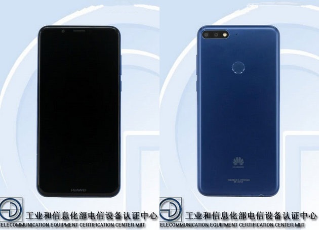 Render frontal y render dorsal del Huawei "LDN-TL00" según TENAA.