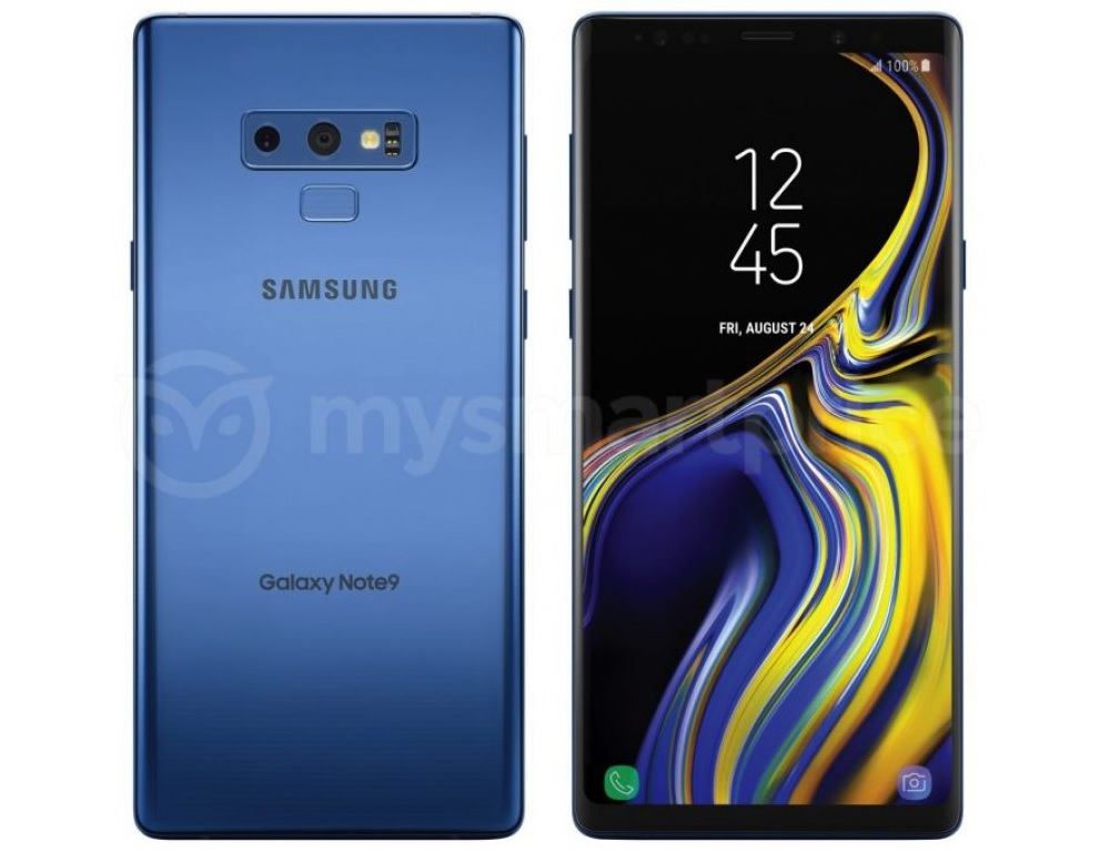 Así se verían el Samsung Galaxy Note 9 color “Coral Blue” y su caja