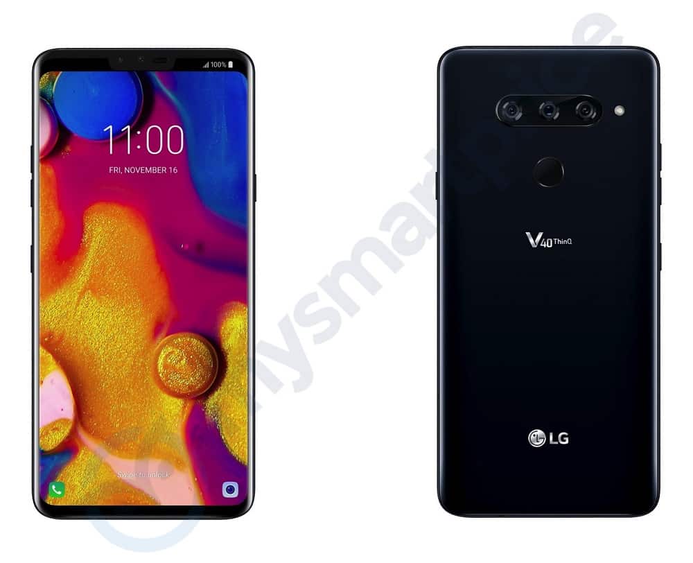 LG V40 ThinQ se lanzaría el 16 de noviembre con una cámara dorsal triple
