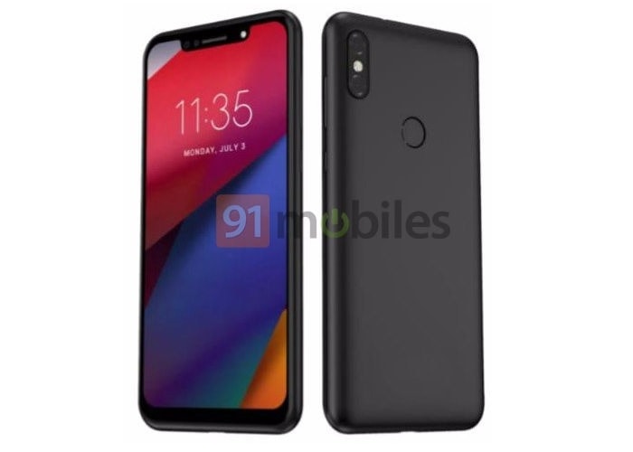 Render filtrado del frente y dorso del Motorola P30 Note.