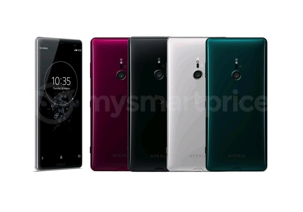 Esta sería la paleta de colores completa del Sony Xperia XZ3