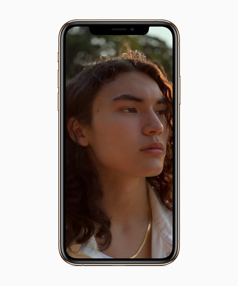 Render oficial del frente del iPhone Xs.