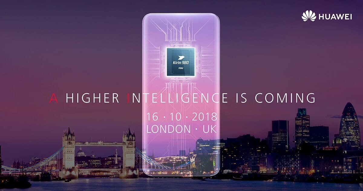 Invitación al evento de presentación del Huawei Mate 20 y Mate 20 Pro.