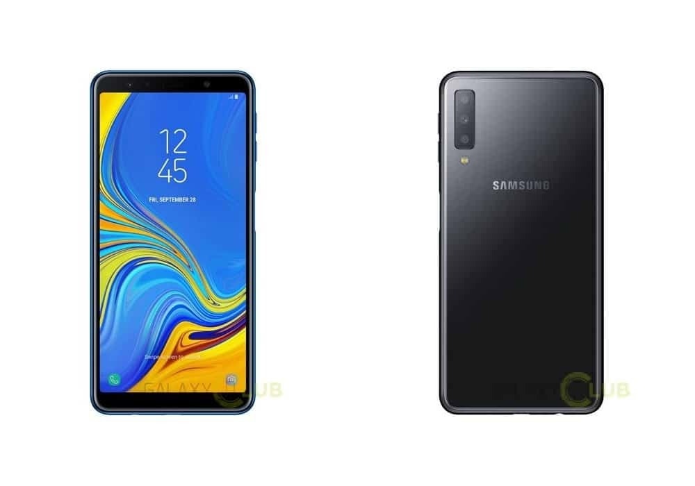 Foto y renders del Samsung Galaxy A7 (2018) con cámara triple