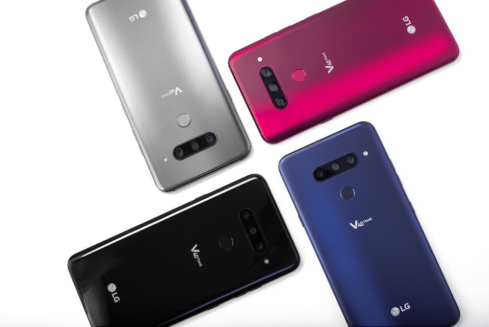 Aquí está el LG V40 ThinQ con una cámara doble y otra triple