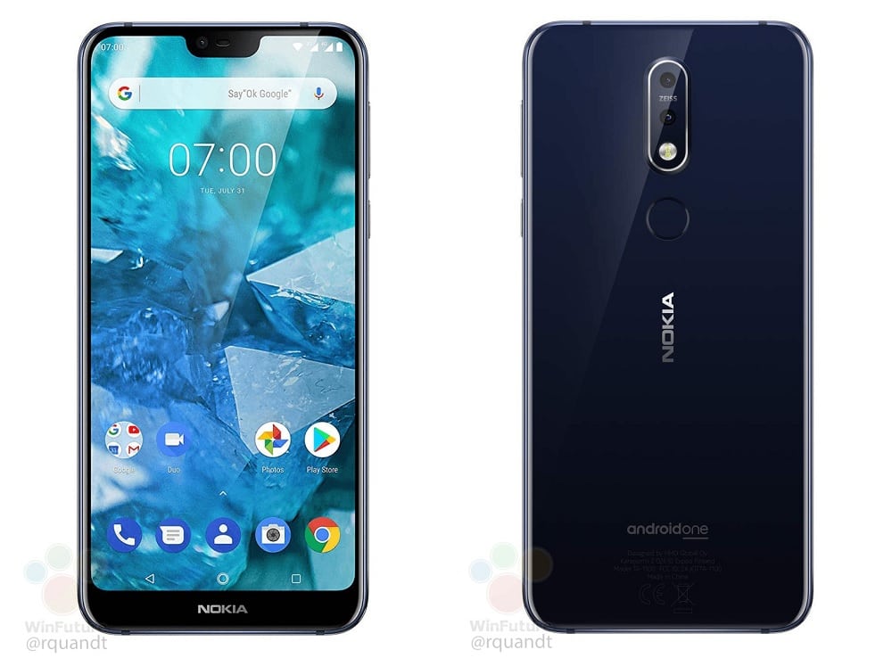 Apariencia y especificaciones del Nokia 7.1 antes de ser anunciado