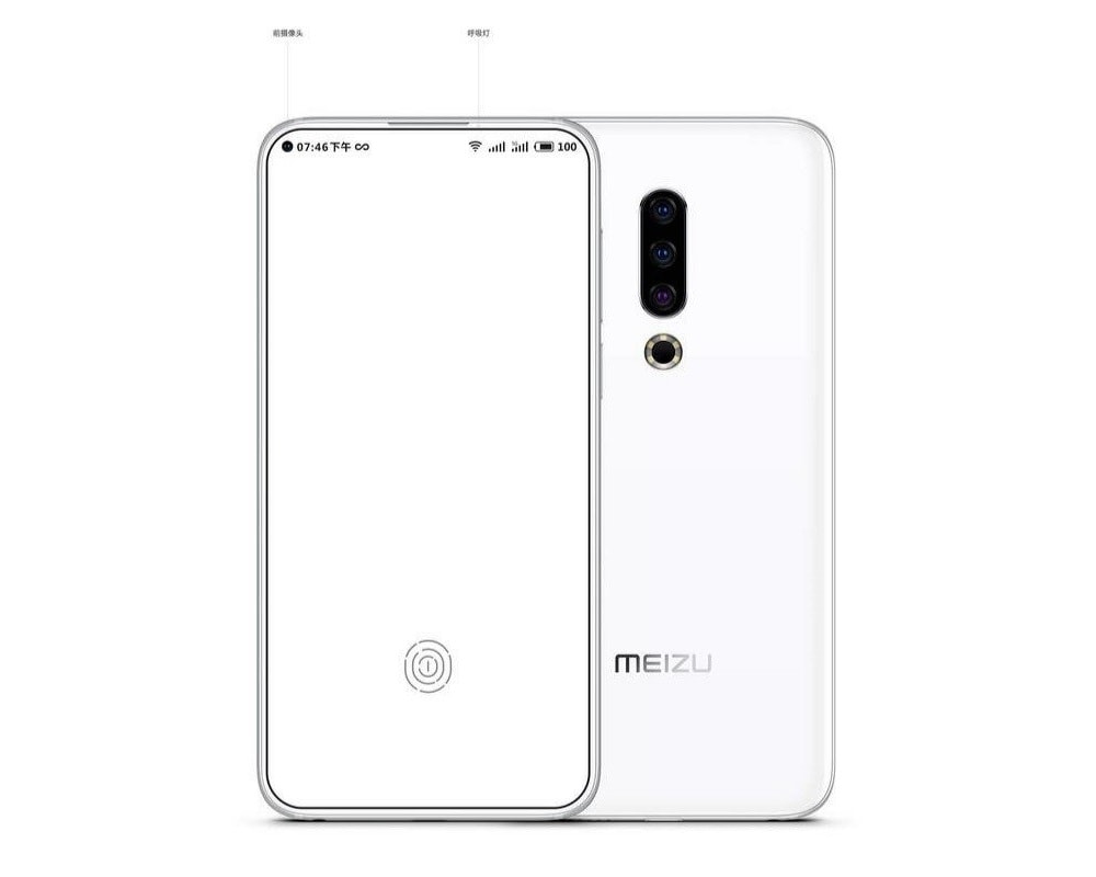 El Meizu 16S tendría un diseño de pantalla completa y una cámara triple