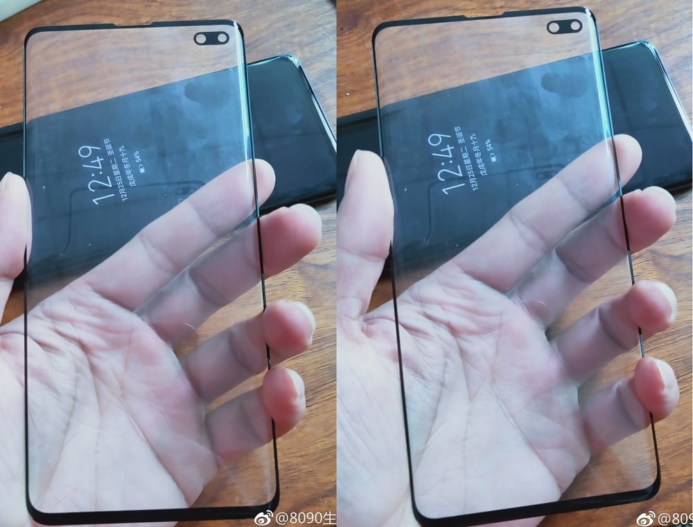 Fotos filtradas del panel frontal completo del Samsung Galaxy S10+