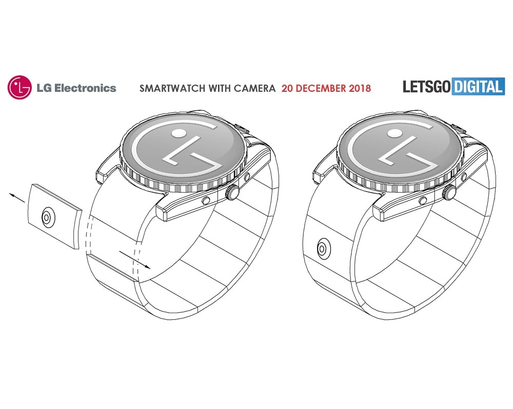 LG planea tres diseños diferentes para un smartwatch con cámara integrada