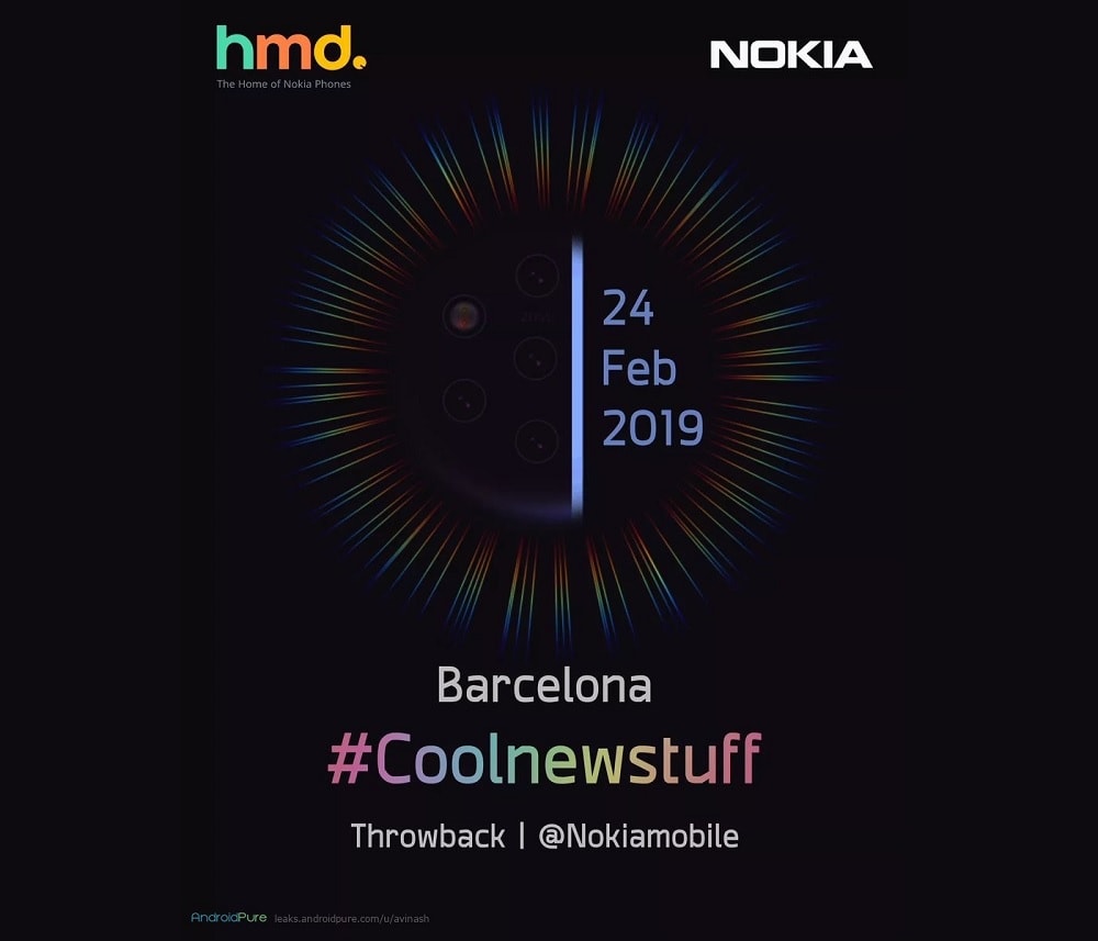 Teasers revelan detalles del Nokia 9 PureView y el Nokia 8.1 Plus