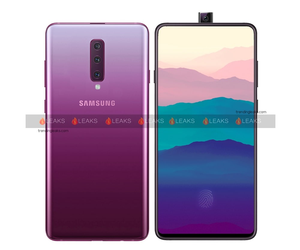 Renders conceptuales del Samsung Galaxy A90 con cámara periscópica