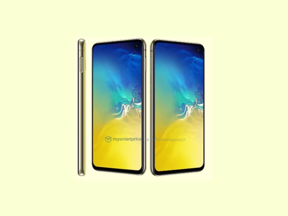 Así se vería el Samsung Galaxy S10e en color Canary Yellow