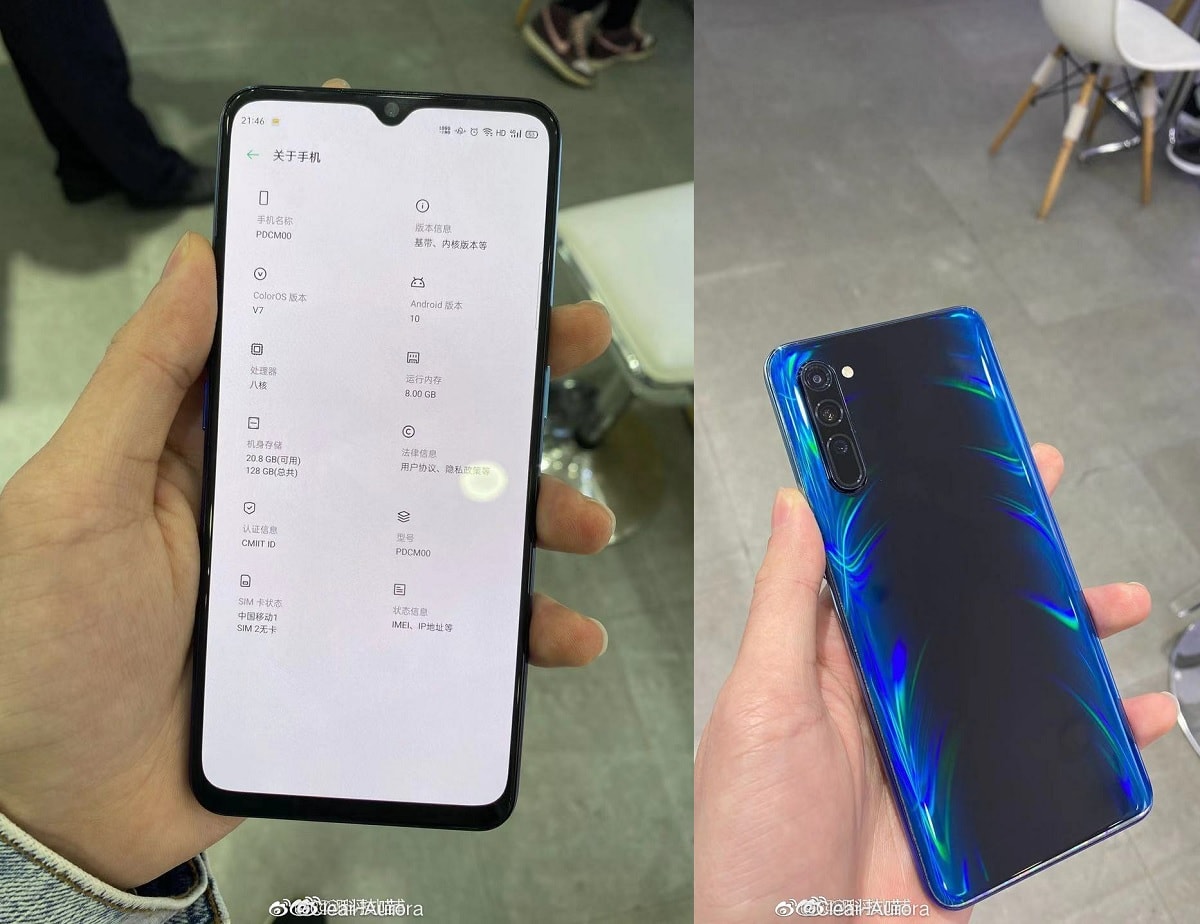 Primeras imágenes en vivo del OPPO Reno 3
