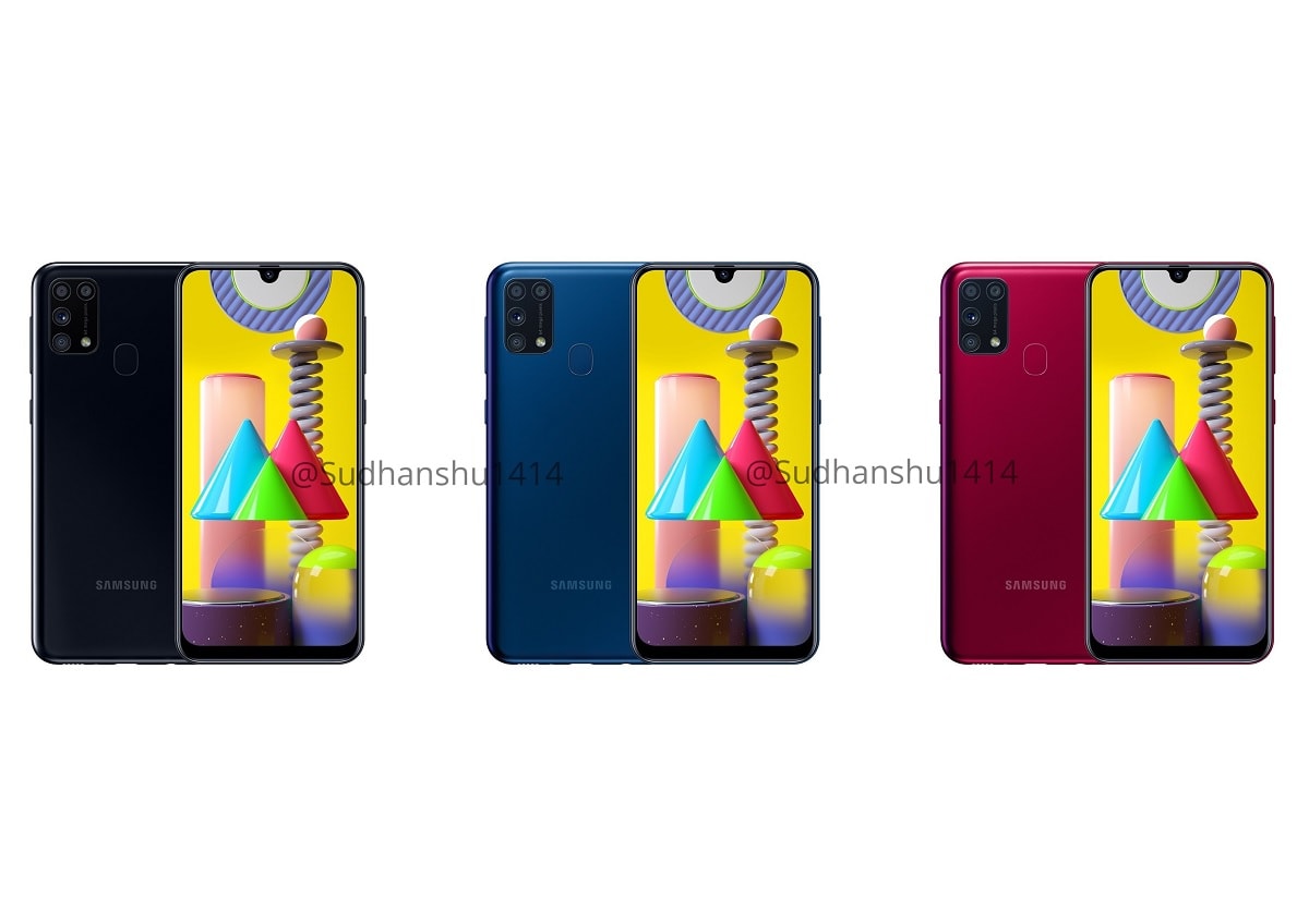 Diseño frontal, dorsal y características filtradas del Samsung Galaxy M31