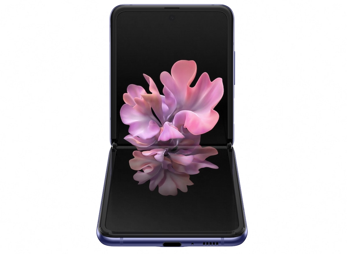 La pantalla del Galaxy Z Flip es de vidrio flexible