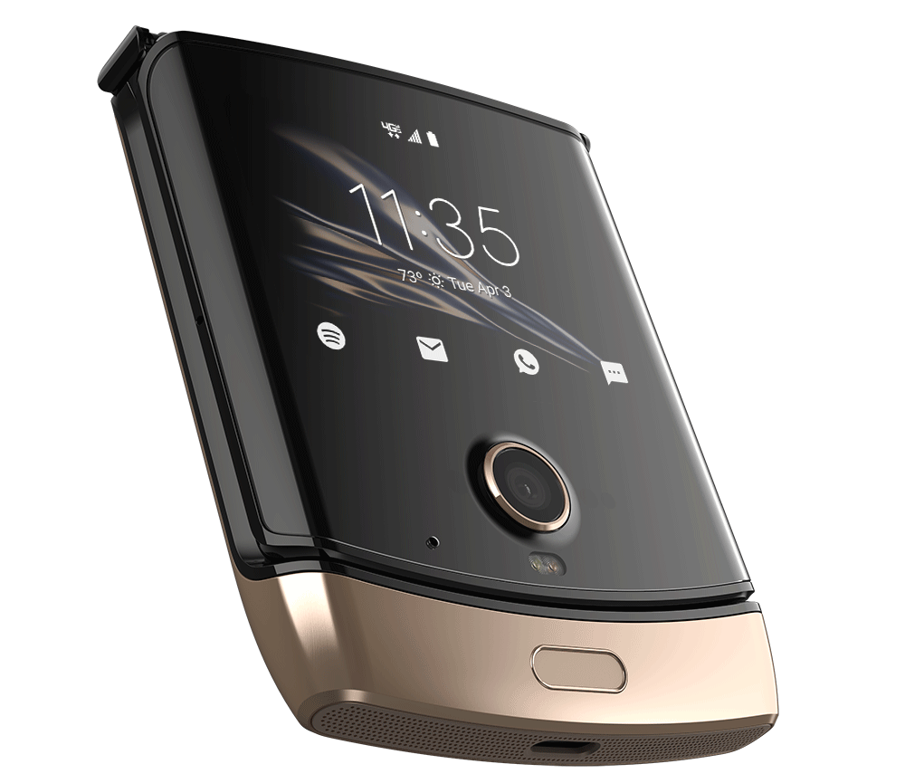 Este es el Motorola RAZR 2019 dorado, el próximo nuevo color