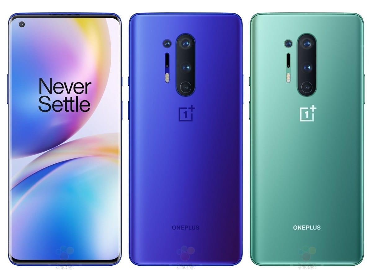 También el OnePlus 8 Pro se filtra en tres colores diferentes