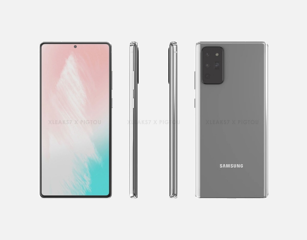 Así es como luciría el Samsung Galaxy Note 20