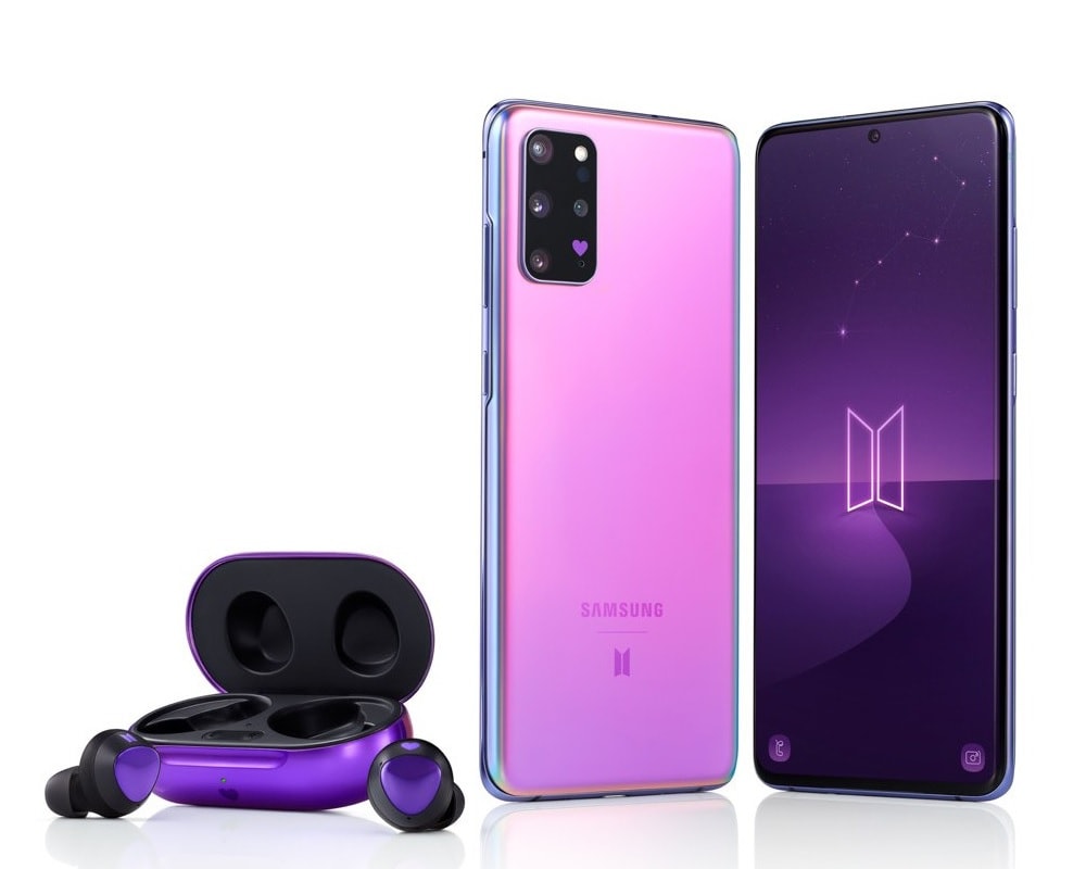 Atención fanáticos de BTS: estos son el Samsung Galaxy S20+ 5G BTS Edition y sus respectivos Galaxy Buds
