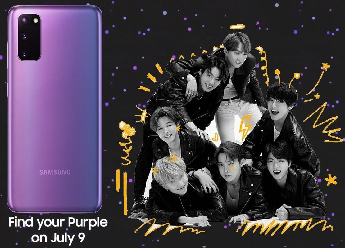 Samsung y BTS se unirán para crear un Samsung Galaxy S20+ de edición limitada