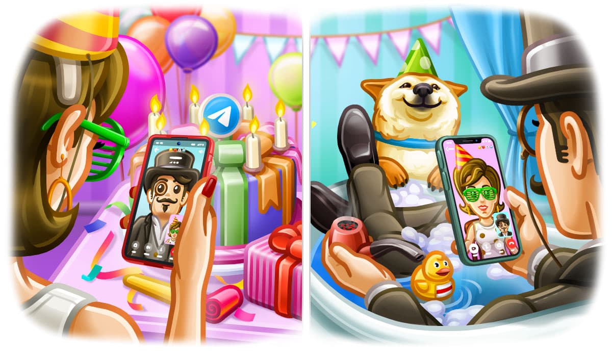 Telegram suma videollamadas y más emojis animados
