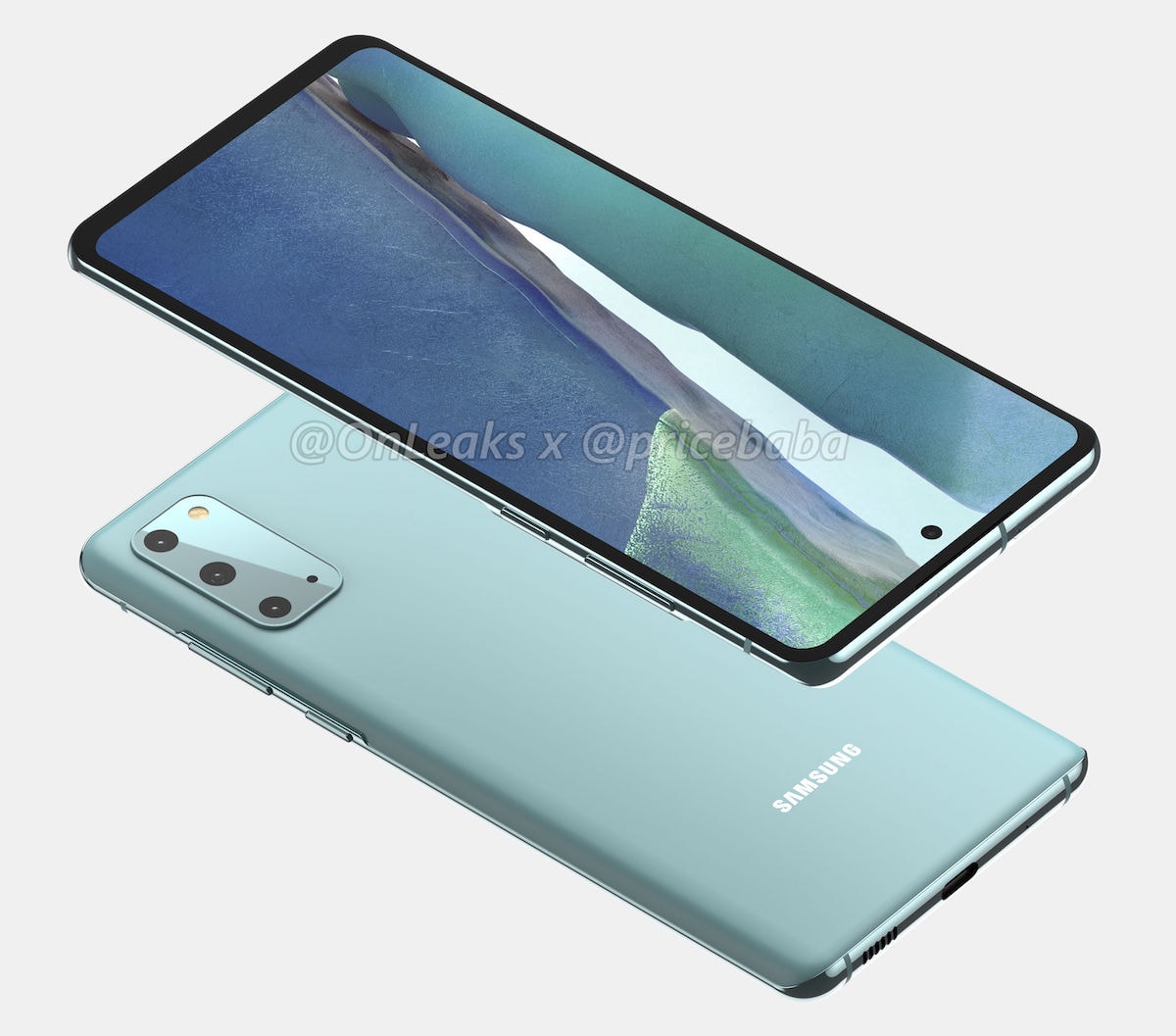 Samsung Galaxy S20 FE filtrado en renders que develan su diseño completo