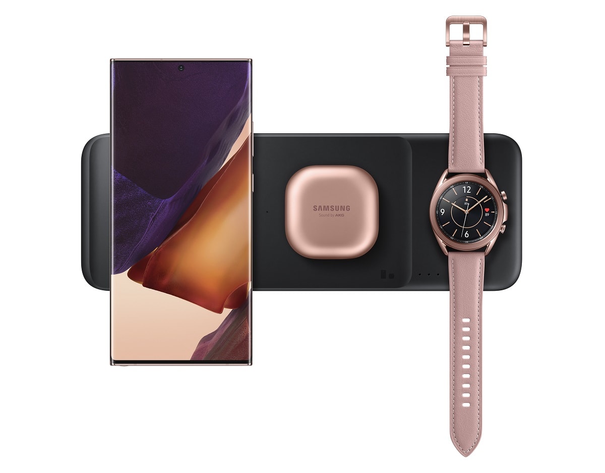 Estas son todas las características del Samsung Wireless Charger Trio