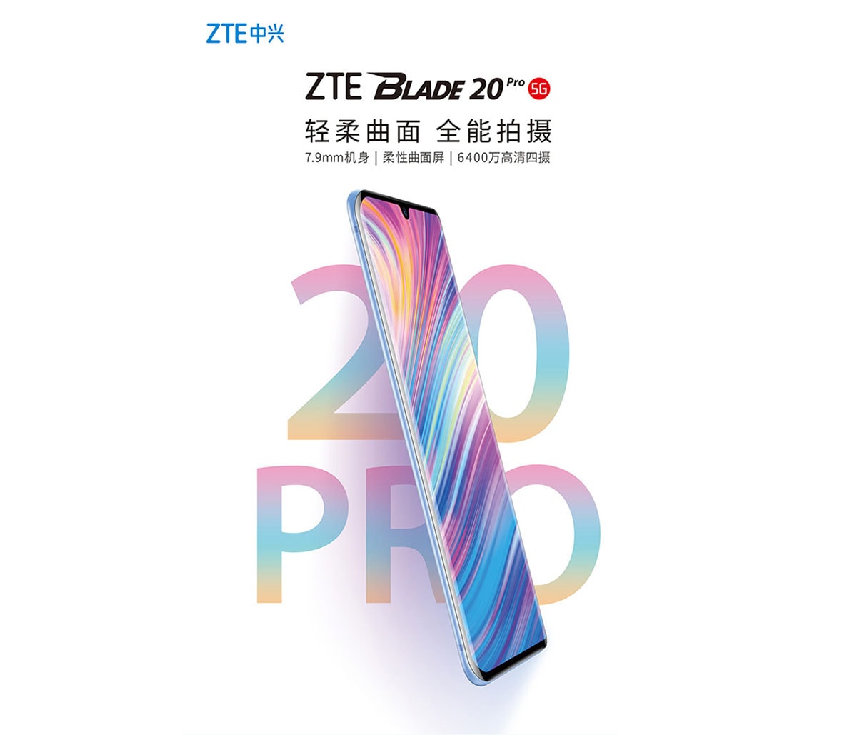 El ZTE Blade 20 Pro 5G se lanza con un Snapdragon 765G y pantalla AMOLED