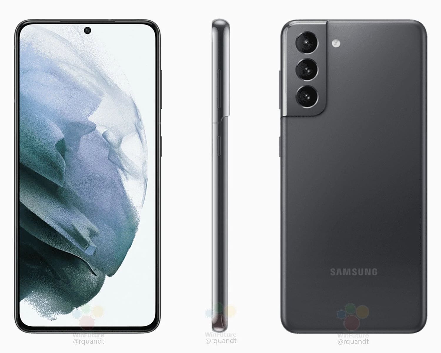 Samsung Galaxy S21: renders oficiales filtrados muestran sus colores de partida
