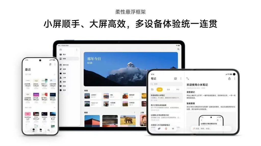 Xiaomi muestra su plegable wide