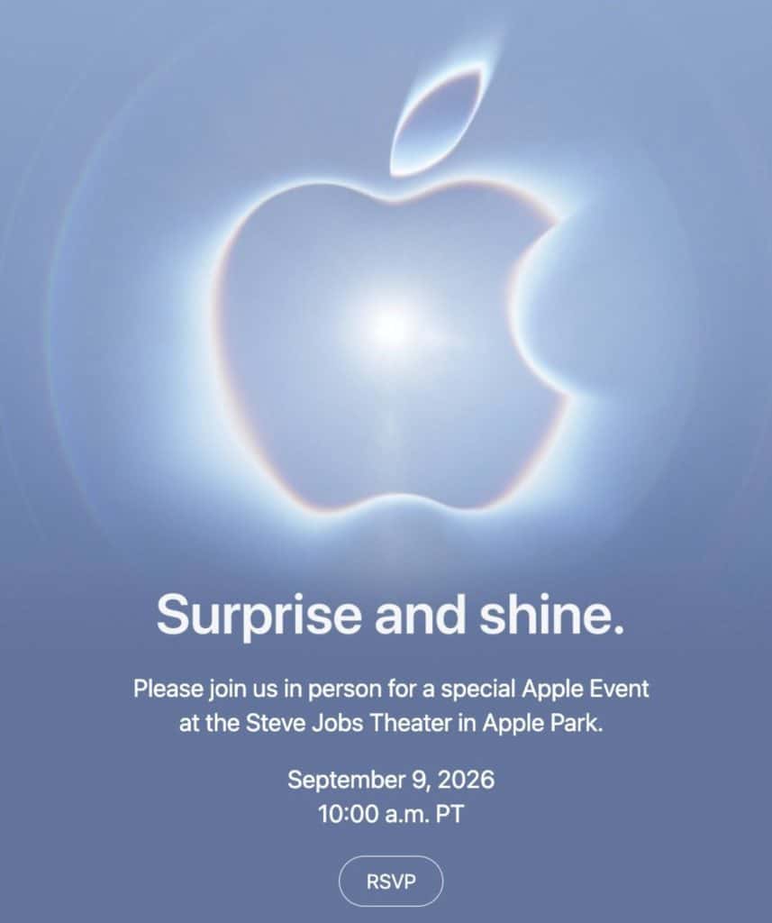 Invitación Apple 9 de septiembre